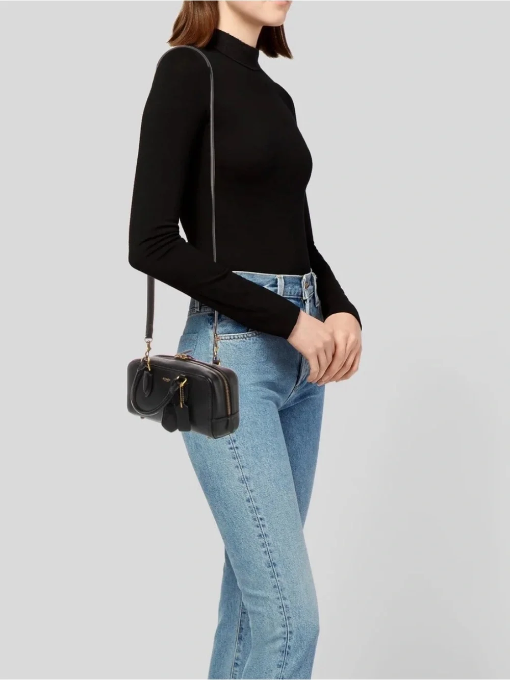 Coach sleek black